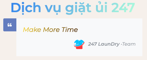 Dịch vụ giặt ủi 247